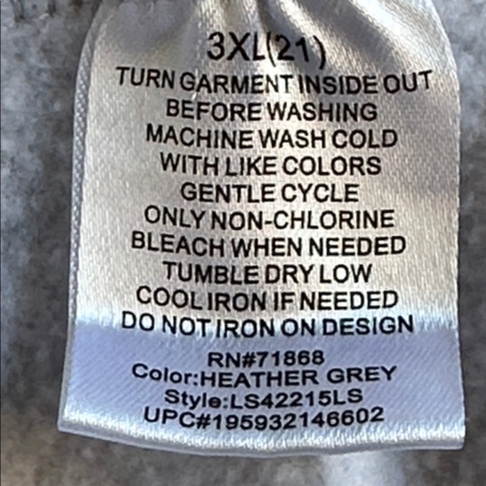 Tom and Jerry heather gray character sweatshirt, size 3XL - Picture 7 of 7